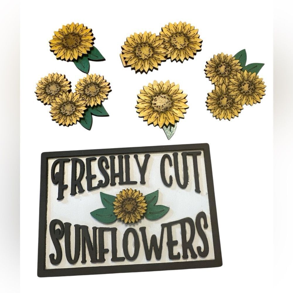 Hand painted Sunflower Decoration with Jar.